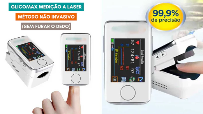 GlicoMax - Medidor de Açúcar a Laser