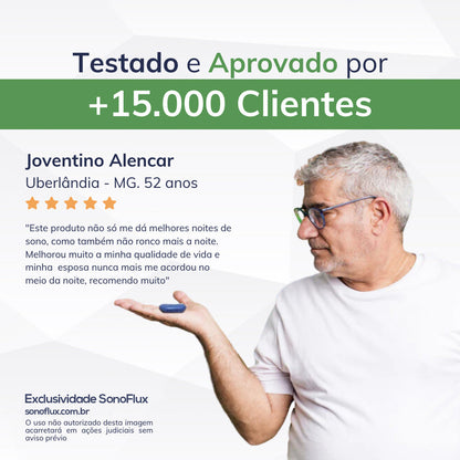 Dispositivo Eletrônico Mini-CPAP Anti-Roncos SonoFlux®