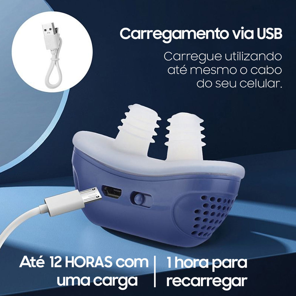 Dispositivo Eletrônico Mini-CPAP Anti-Roncos SonoFlux®